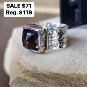 Opulenza smoky quartz ring